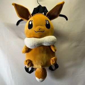 Pokemon Plush‎ Backpack Eevee Pokémon Pocket Monster Bag Stuffed Pikachu Soft